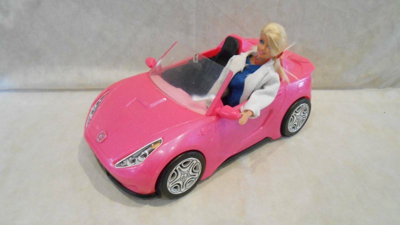 carro convertible de barbie